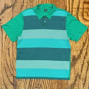 Oakley Short Sleeve Striped Golf Polo Shirt
